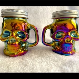 Rainbow Fusion Skull Salt N Pepper